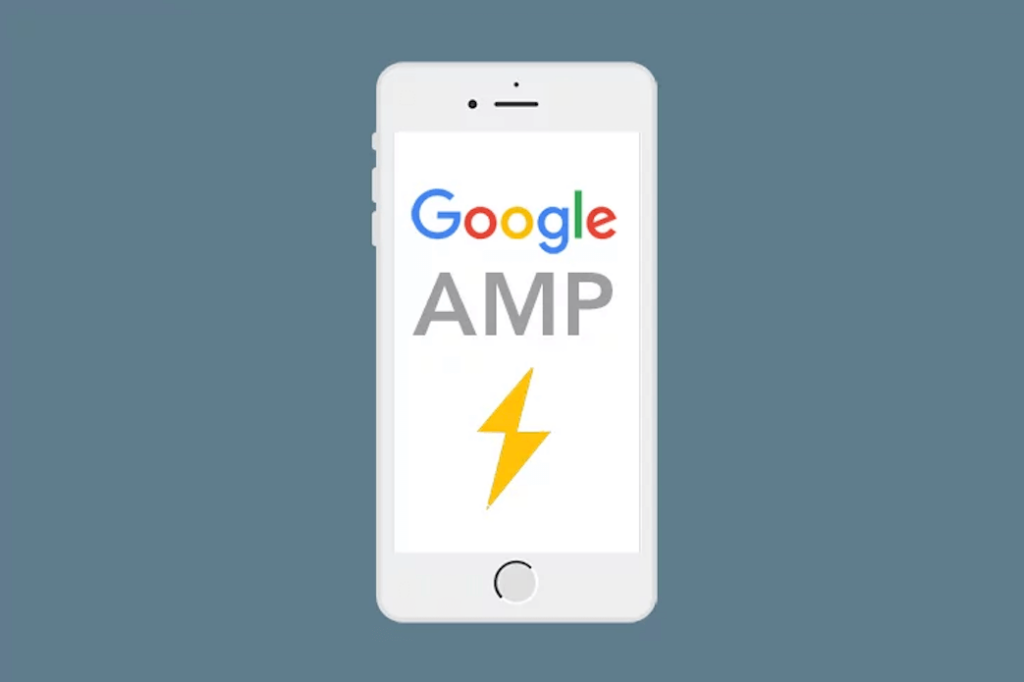 Google AMP auf Handy Screen